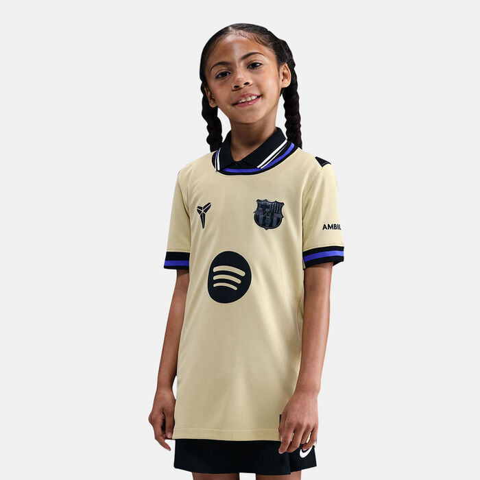 Nike Kids' FC Barcelona 25/26 Away Replica Football Jersey yellow Nike Kids' FC Barcelona 25/26 Away Replica Football Jersey yellow image number 0