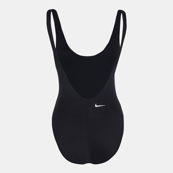 Nike Swim Women's U-Back One-Piece Swimsuit Black Nike Swim Women's U-Back One-Piece Swimsuit Black image number 1