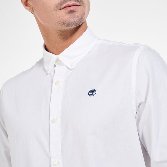 Timberland Men's Ela River Elevated Oxford Shirt White Timberland Men's Ela River Elevated Oxford Shirt White image number 3