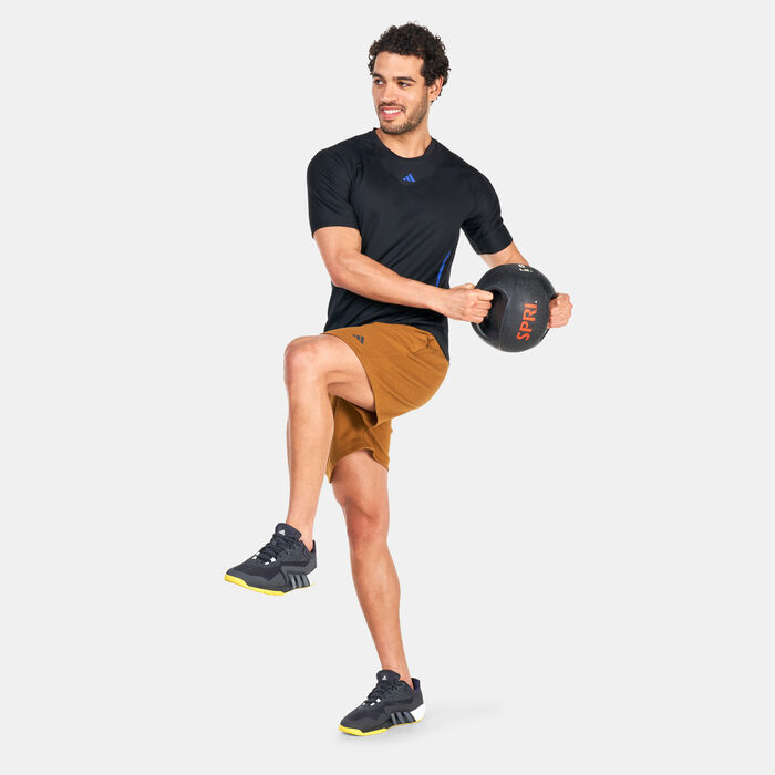 adidas Men's Yoga Base Training Shorts Brown adidas Men's Yoga Base Training Shorts Brown image number 2