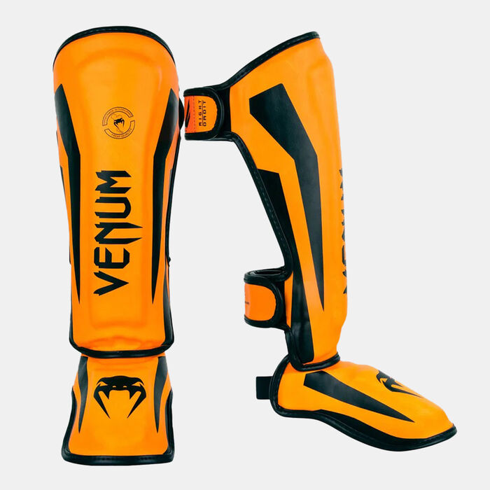 Venum Kids' Elite Shin Guards Orange image number 0