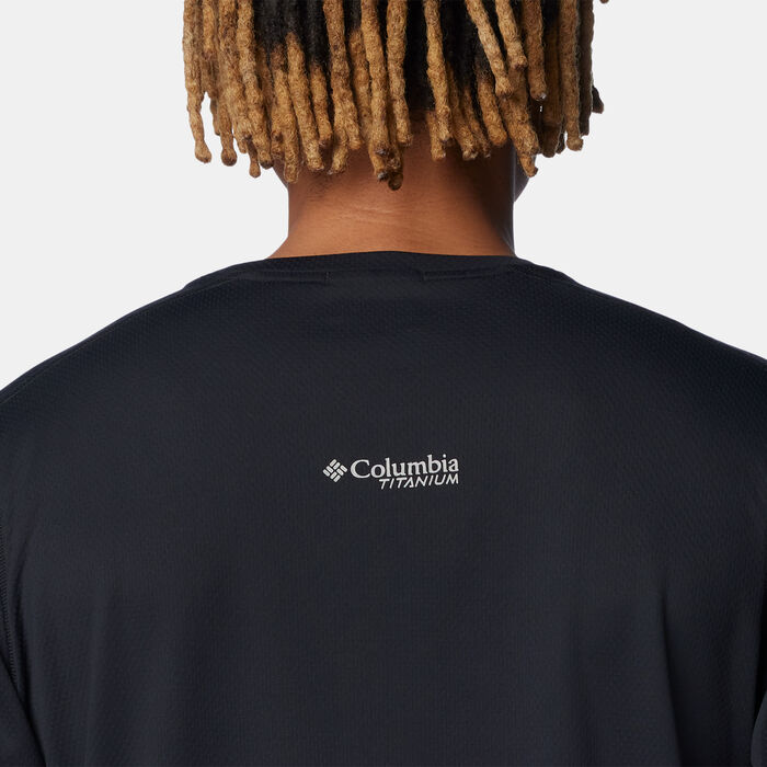 Columbia Men's Summit Valley Hiking T-Shirt Black Columbia Men's Summit Valley Hiking T-Shirt Black image number 3