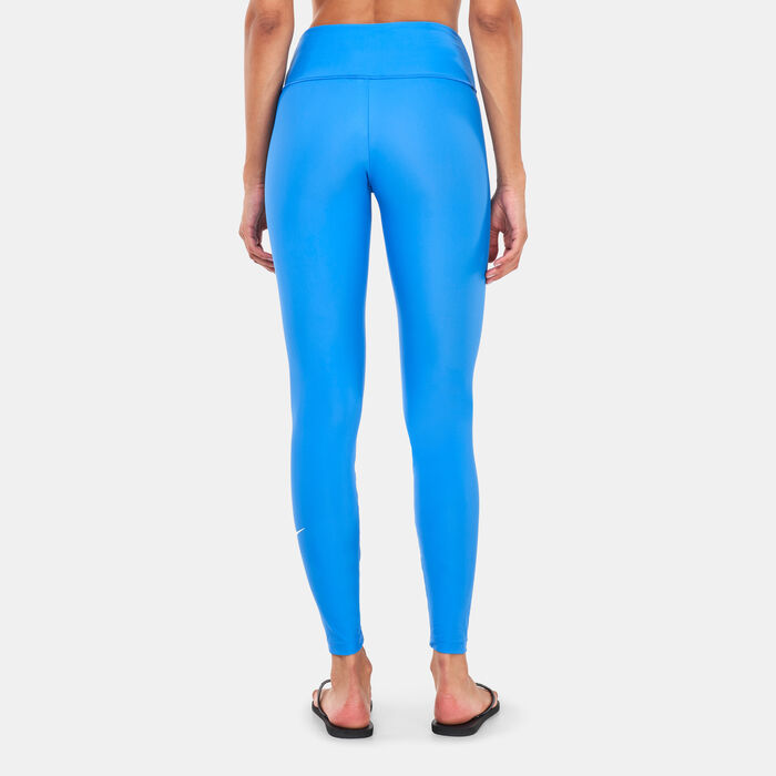 Nike Swim Women's Slim Fit Swimming Leggings Blue image number 1