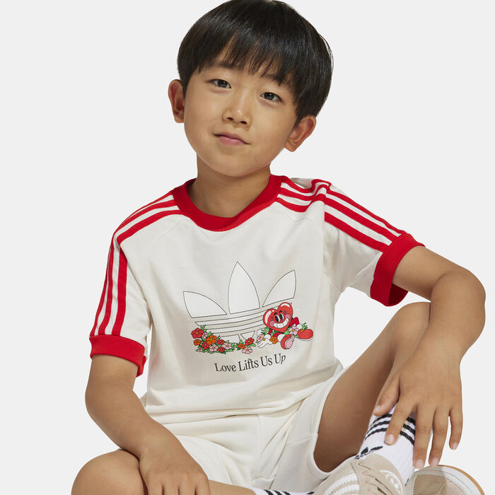 adidas Originals Kids' T-Shirt and Shorts Set White adidas Originals Kids' T-Shirt and Shorts Set White image number 4