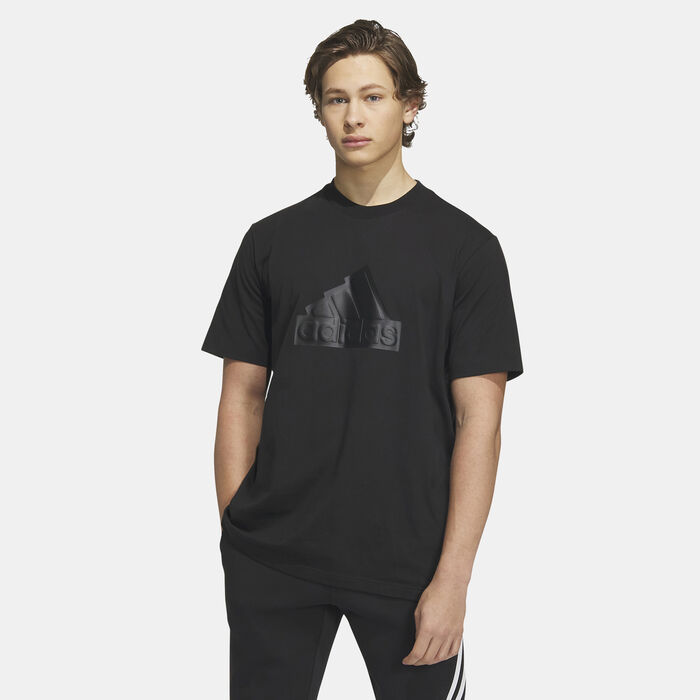 adidas Men's Future Icons Badge of Sport Bomber T-Shirt Black adidas Men's Future Icons Badge of Sport Bomber T-Shirt Black image number 0