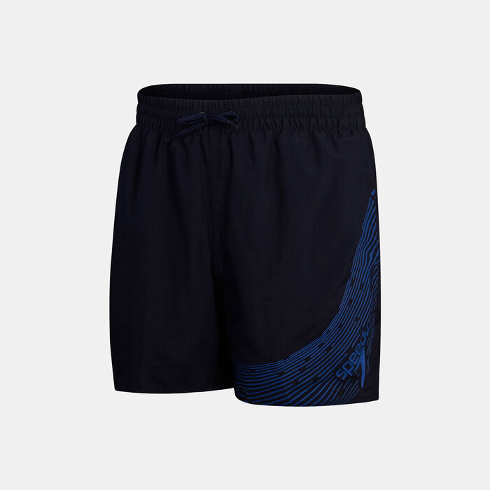 Speedo Kids' Medley Logo Swimming Shorts Blue Speedo Kids' Medley Logo Swimming Shorts Blue image number 0