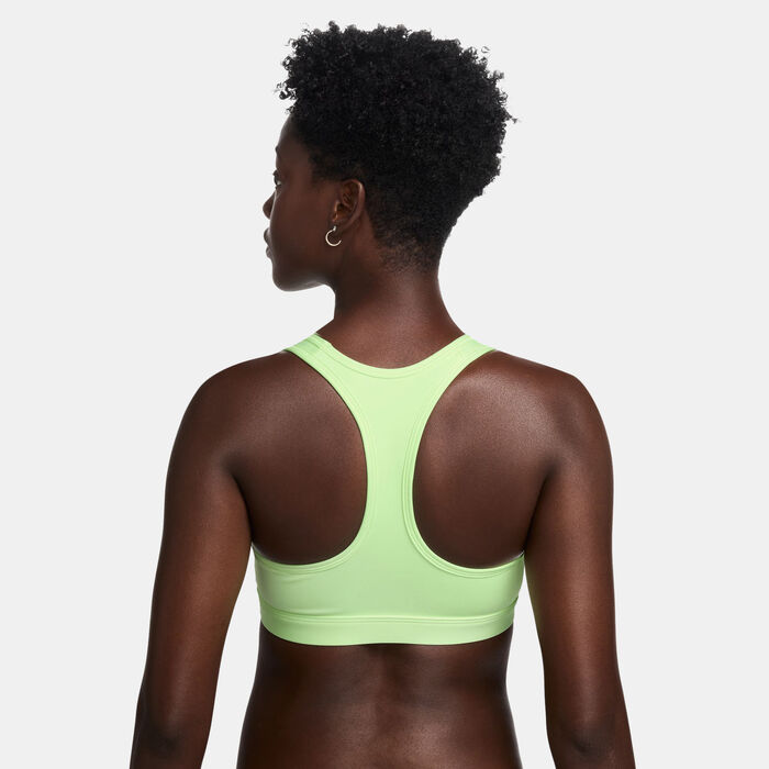 Nike Women's Dri-FIT Swoosh Medium-Support Training Sports Bra Green Nike Women's Dri-FIT Swoosh Medium-Support Training Sports Bra Green image number 1