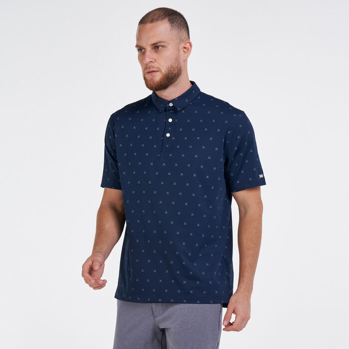 Nike Golf Men's Golf Dri-FIT Printed Polo Shirt Blue Nike Golf Men's Golf Dri-FIT Printed Polo Shirt Blue image number 0