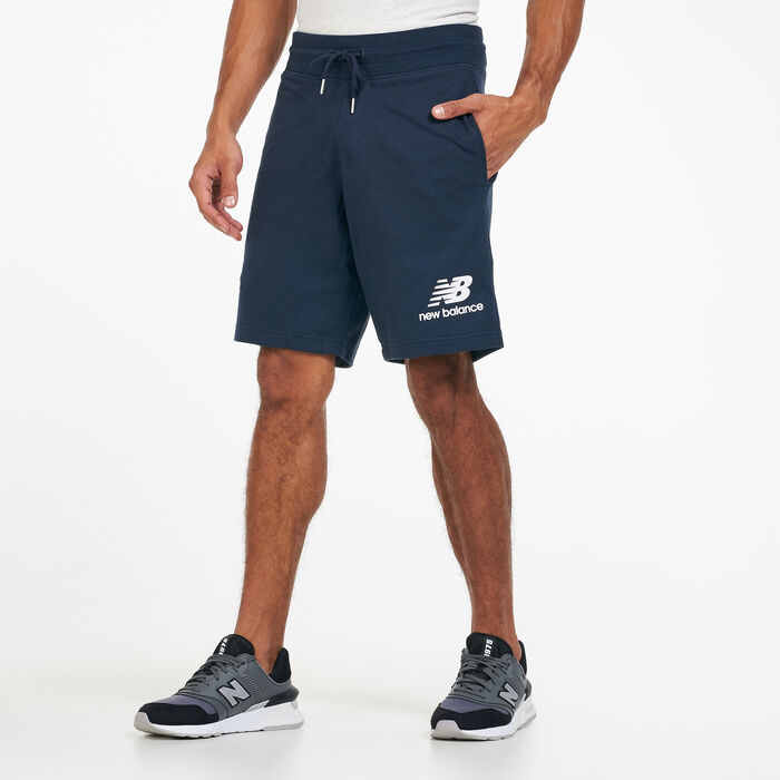 New Balance Men's Essentials Stacked Logo Shorts New Balance Men's Essentials Stacked Logo Shorts image number 0