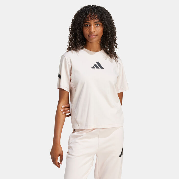 adidas Women's Z.N.E. T-Shirt Pink adidas Women's Z.N.E. T-Shirt Pink image number 0