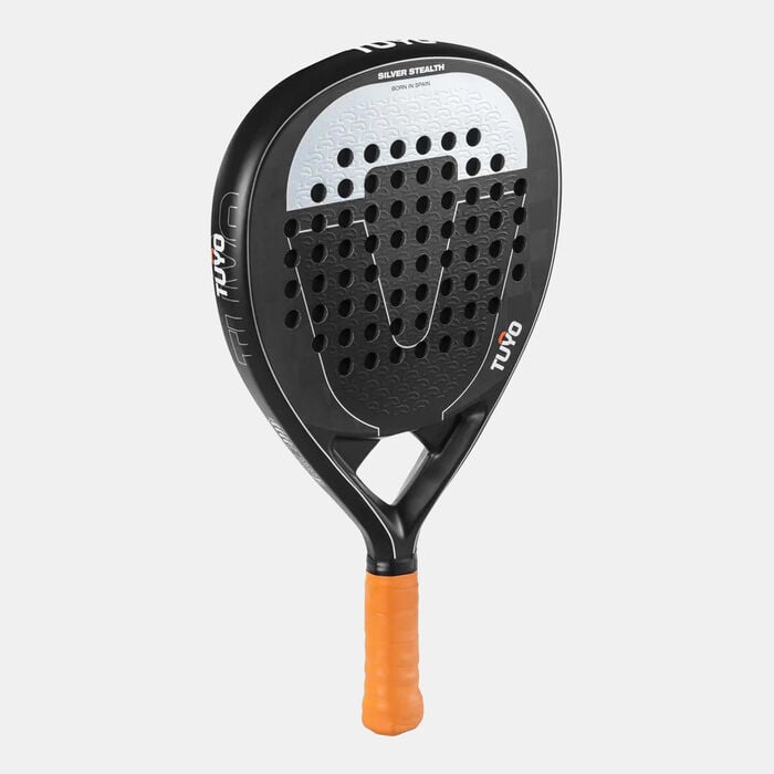 TUYO Silver Stealth Padel Racket Silver TUYO Silver Stealth Padel Racket Silver image number 1