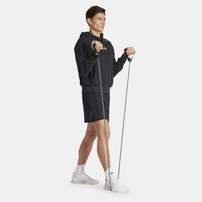 adidas Men's All-Gym Category Pump Hoodie Black image number 2