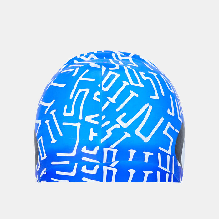 Nike Swim Just Do It Scribble Adult Swimming Cap Blue Nike Swim Just Do It Scribble Adult Swimming Cap Blue image number 0