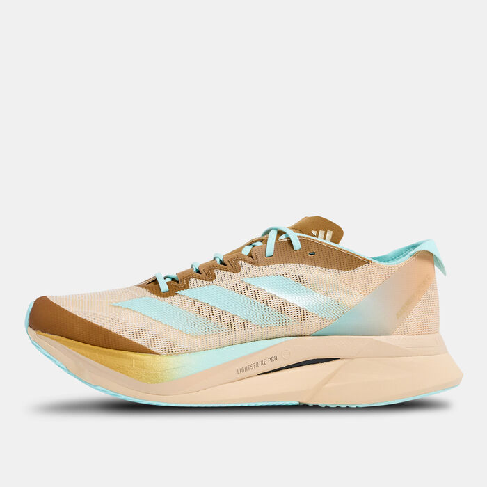 adidas Men's DR Adizero Boston 12 Dub Running Shoes Beige adidas Men's DR Adizero Boston 12 Dub Running Shoes Beige image number 0