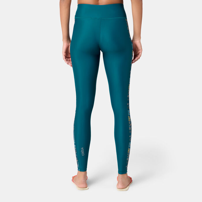 COEGA Women's Swimming Leggings Green COEGA Women's Swimming Leggings Green image number 1