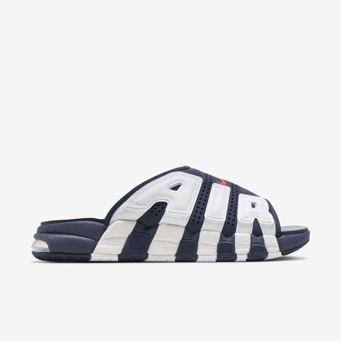 Nike Men's Air More Uptempo Slides Blue Nike Men's Air More Uptempo Slides Blue image number 3