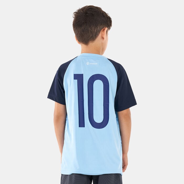 Shop adidas Kids' Messi 10 Jersey Blue Online in KSA -SSS