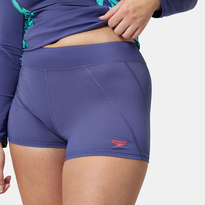 Speedo Women's Panel Swimming Shorts Purple Speedo Women's Panel Swimming Shorts Purple image number 3