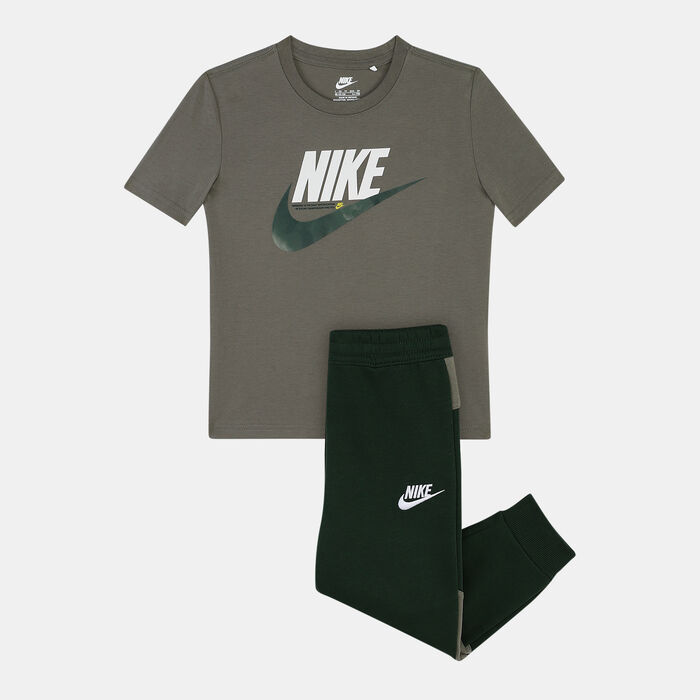 Nike Kids' Sportswear T-Shirt and Pants Set Black Nike Kids' Sportswear T-Shirt and Pants Set Black image number 0