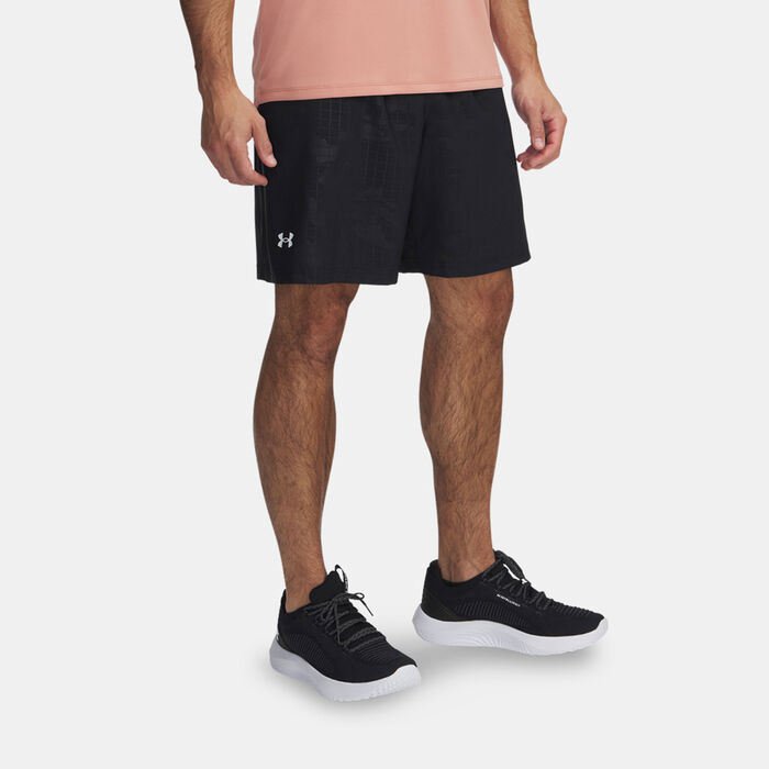 Under Armour Men's UA Tech Woven Emboss Training Shorts Black image number 1