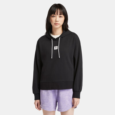 Timberland Women's Stack Logo Hoodie Black