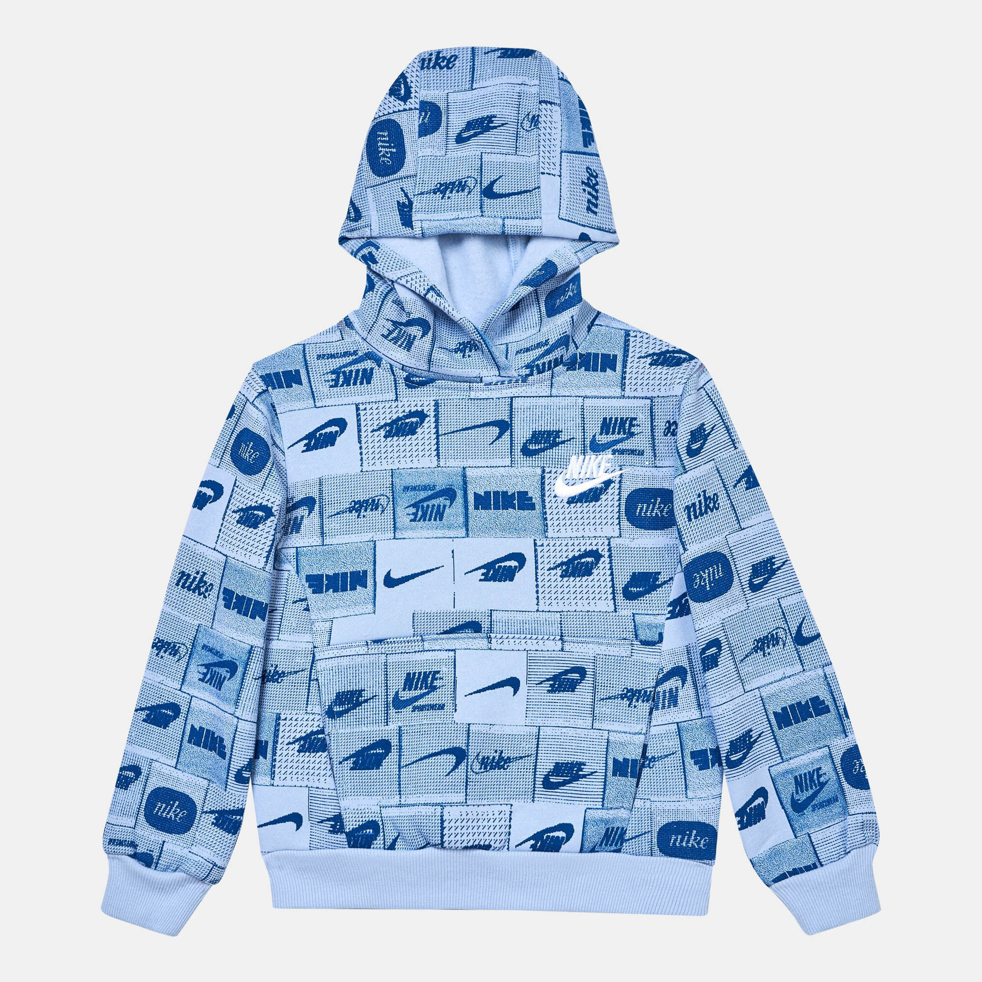 Nike logo print hoodie best sale