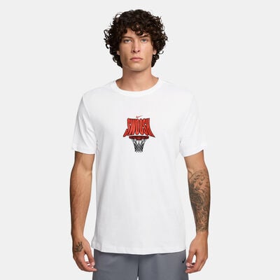 Nike Men's Dri-FIT Basketball T-Shirt White Nike Men's Dri-FIT Basketball T-Shirt White