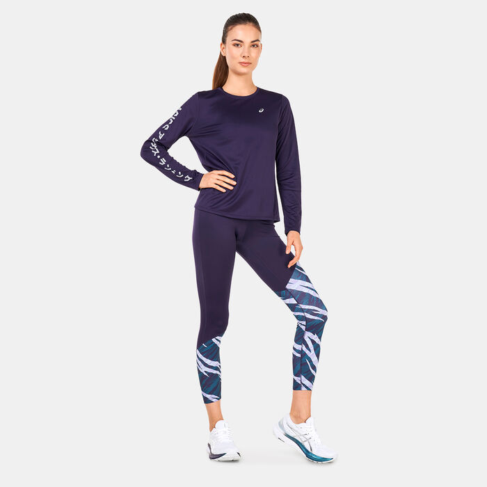 ASICS Women's Katakana Long Sleeve T-Shirt Black ASICS Women's Katakana Long Sleeve T-Shirt Black image number 2