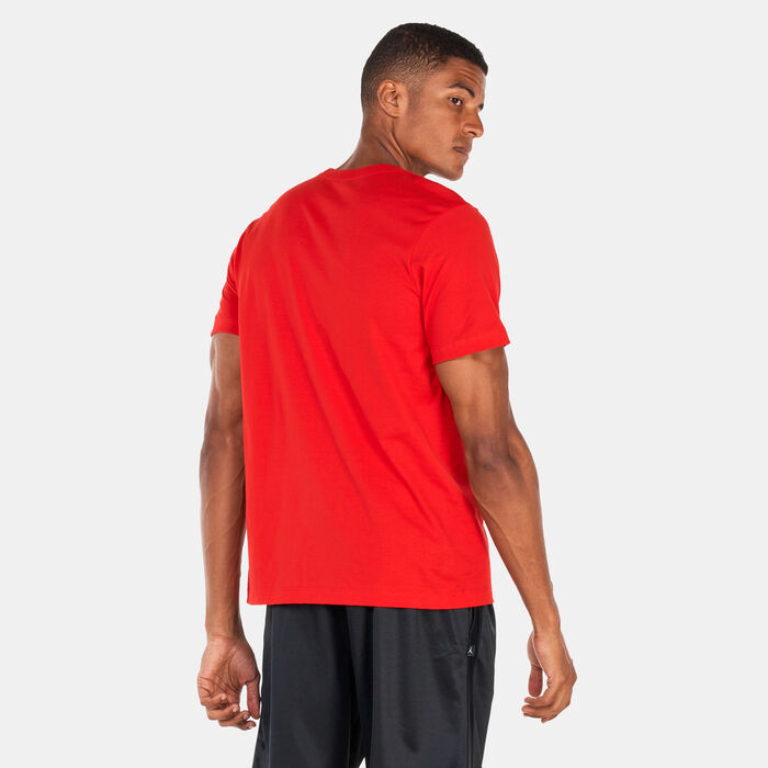 Jordan Men's NBA Chicago Bulls Essential T-Shirt Red image number 1
