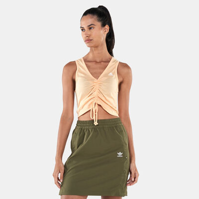 adidas Women's Hyperglam AEROREADY Crop Tank Top Orange adidas Women's Hyperglam AEROREADY Crop Tank Top Orange