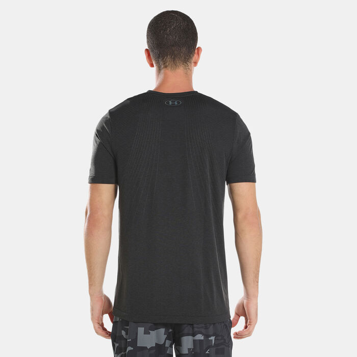 Under Armour Men's UA RUSH™ Seamless T-Shirt Black Under Armour Men's UA RUSH™ Seamless T-Shirt Black image number 1