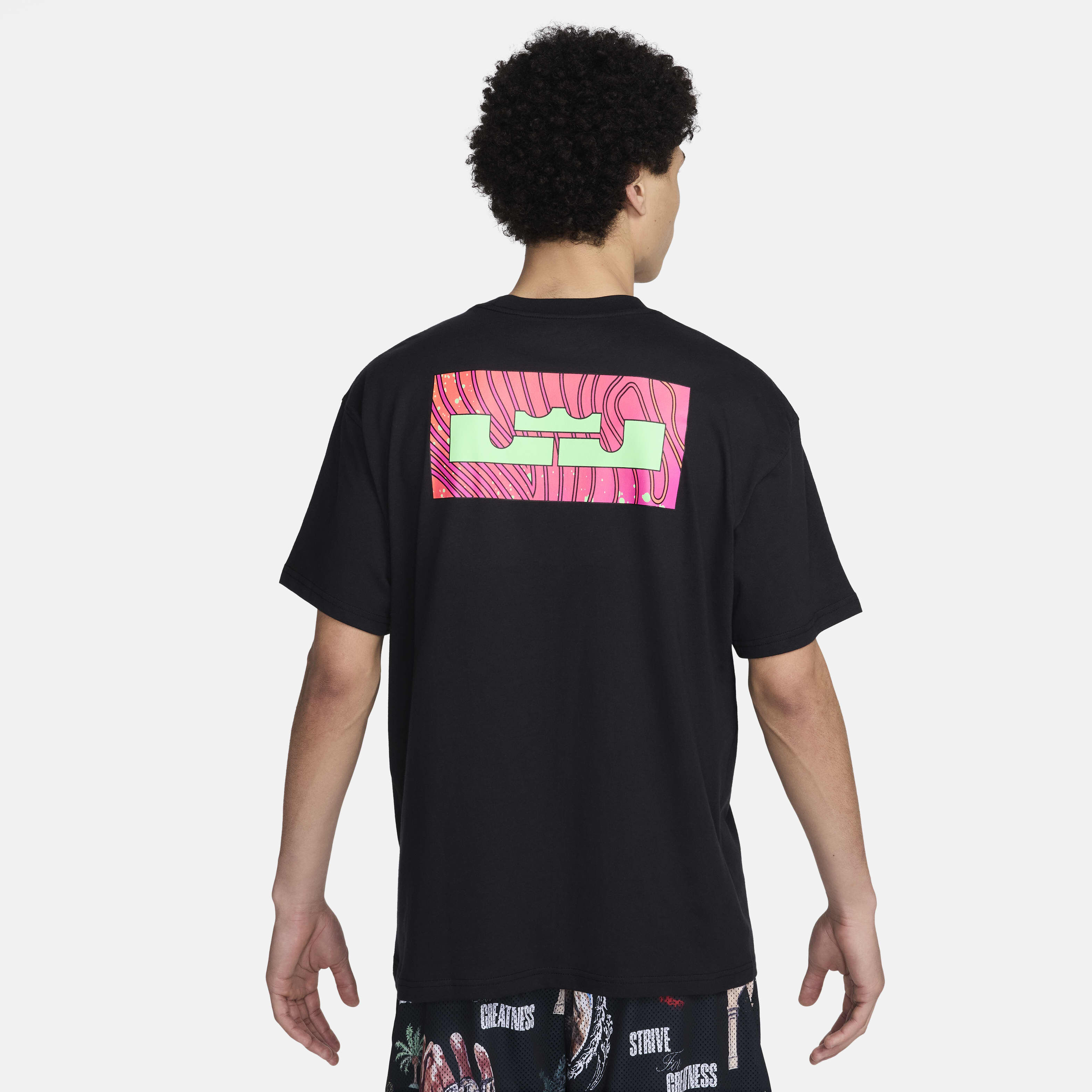 Shop Nike Men's M90 Basketball T-Shirt LeBron Black Online