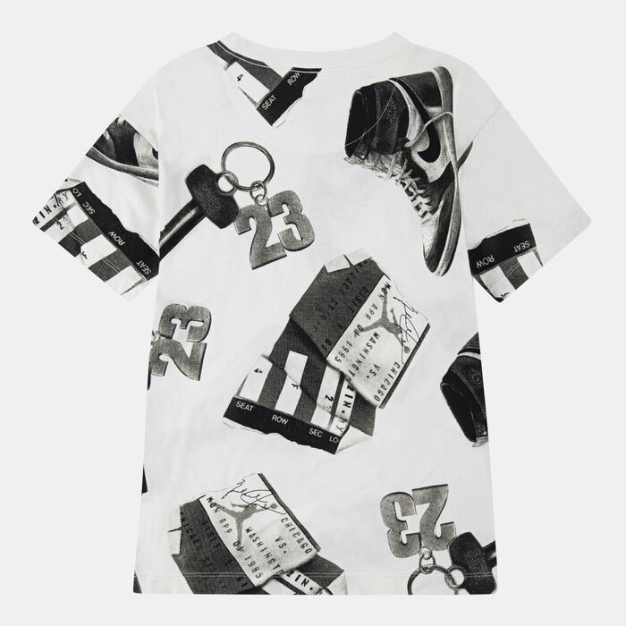Jordan Kids' Brooklyn Printed T-Shirt Ivory Jordan Kids' Brooklyn Printed T-Shirt Ivory image number 1