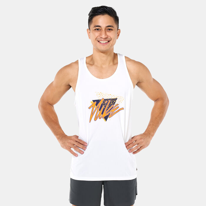 Nike Swim Men's Swim Vibe Tank Top White Nike Swim Men's Swim Vibe Tank Top White image number 0
