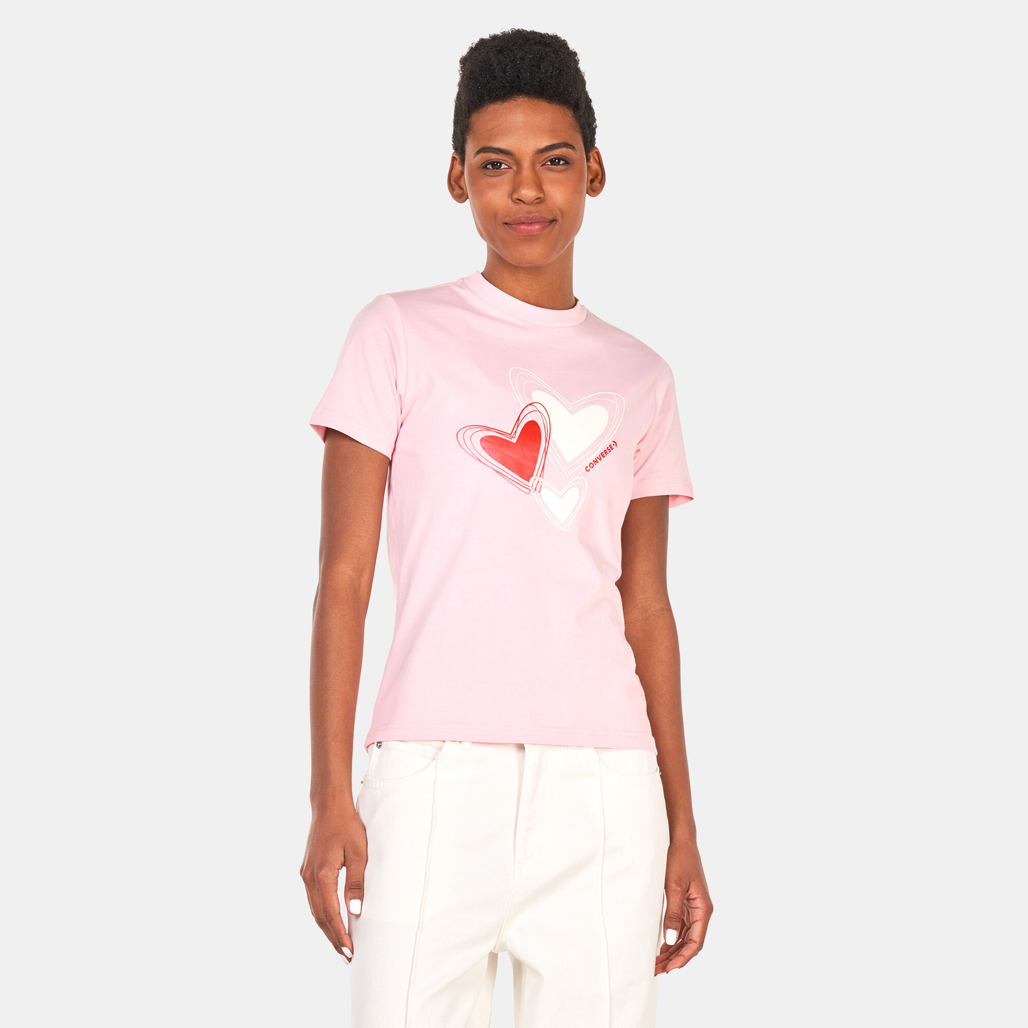 Converse shirt heart hotsell