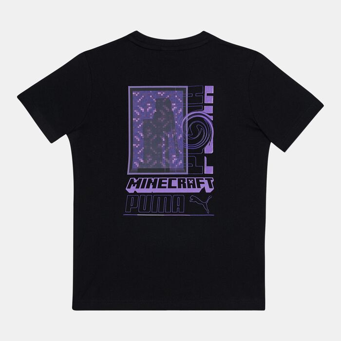 PUMA Kids' x MINECRAFT Graphic T-Shirt Black PUMA Kids' x MINECRAFT Graphic T-Shirt Black image number 1