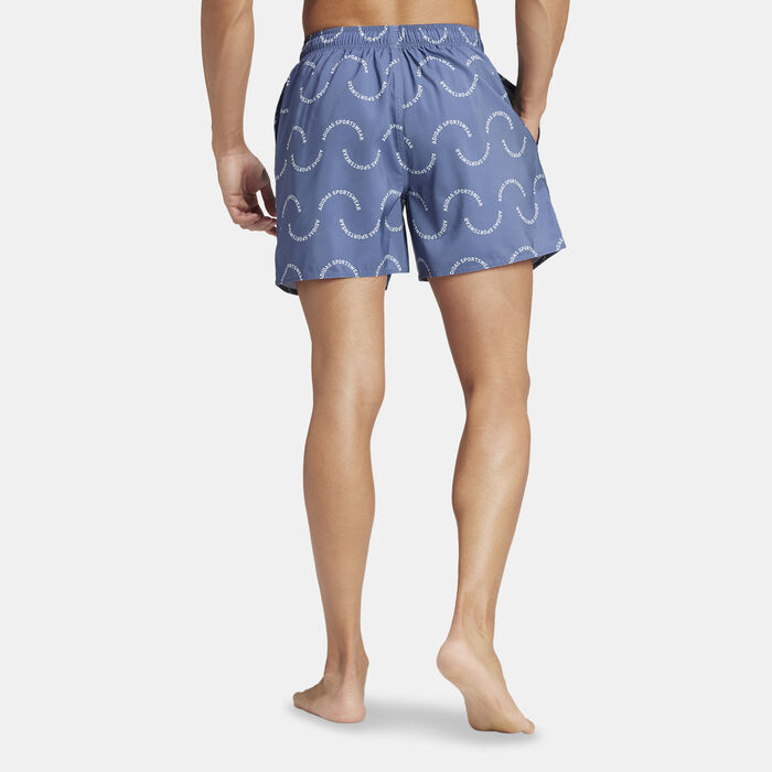 adidas Men's Wave Logo CLX Swimming Shorts Black adidas Men's Wave Logo CLX Swimming Shorts Black image number 1