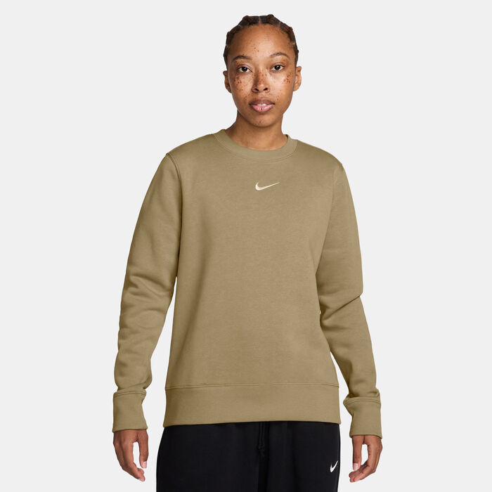 Nike Women's Sportswear Phoenix Fleece Sweatshirt Brown Nike Women's Sportswear Phoenix Fleece Sweatshirt Brown image number 0