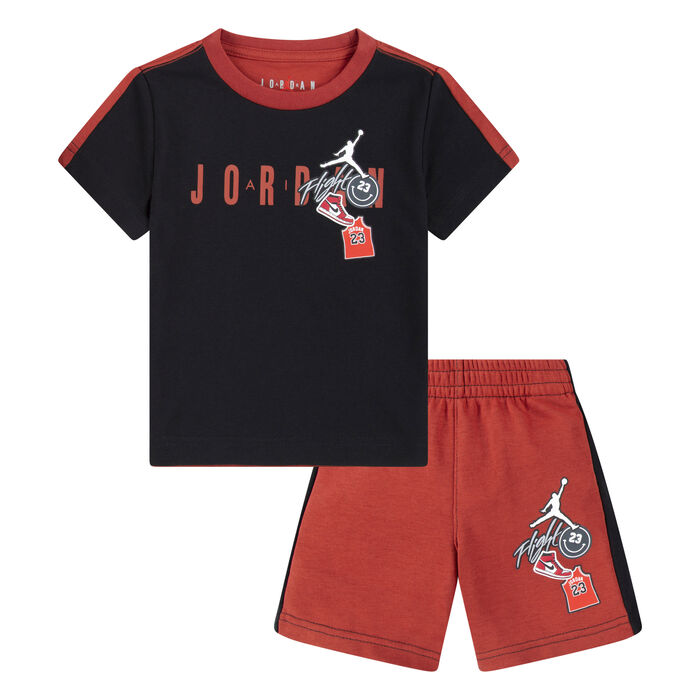 Jordan Kids' Air Jordan T-Shirt and Shorts Set Red Jordan Kids' Air Jordan T-Shirt and Shorts Set Red image number 0
