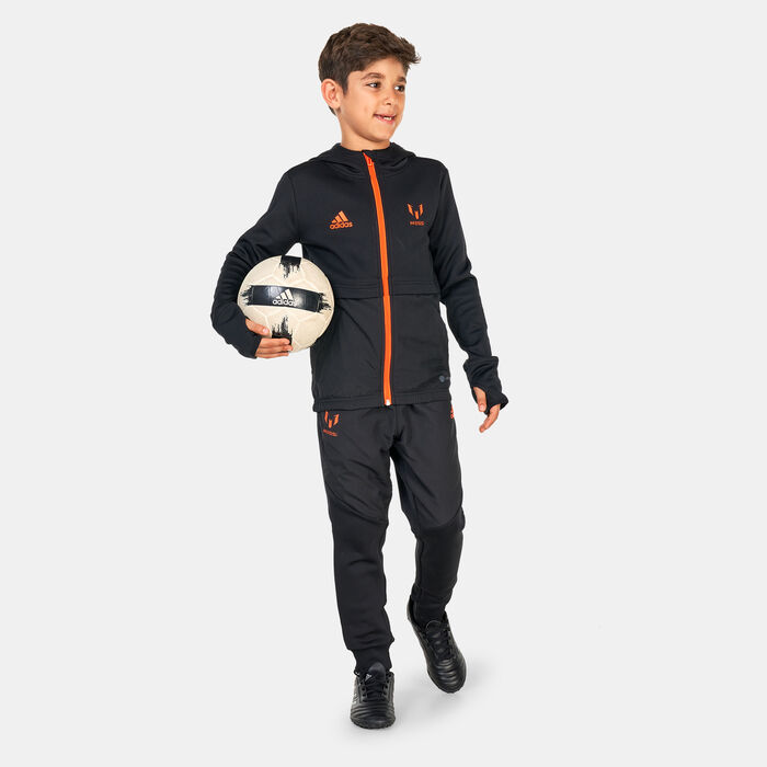 adidas Kids' Messi Full-Zip Hoodie Black adidas Kids' Messi Full-Zip Hoodie Black image number 2