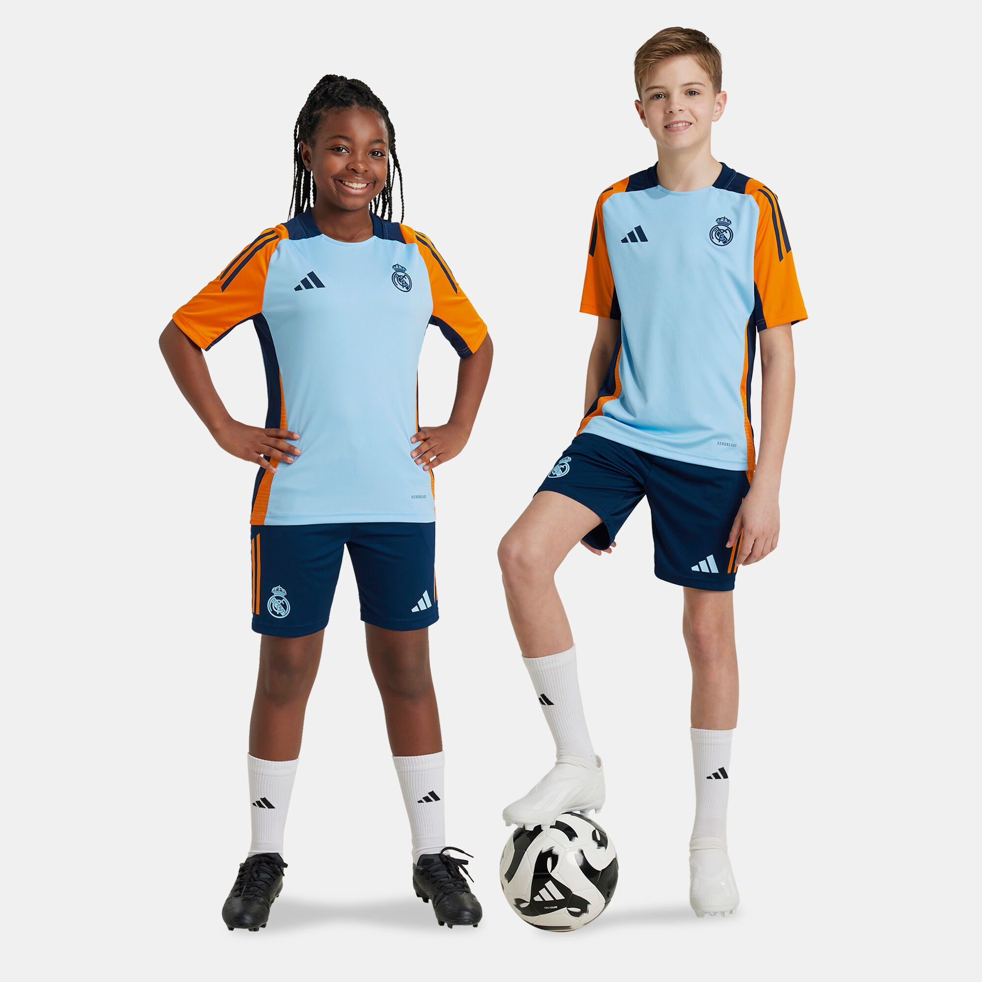 Kids Real Madrid Tiro 24 Competition Training Football Shorts