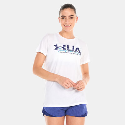 Under Armour Women's UA Vintage Performance T-Shirt White