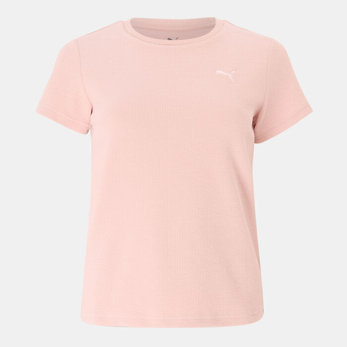 PUMA Women's HER T-Shirt Pink PUMA Women's HER T-Shirt Pink image number 0