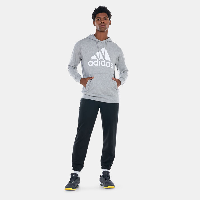 adidas Men's Essentials Logo Hoodie Grey image number 2