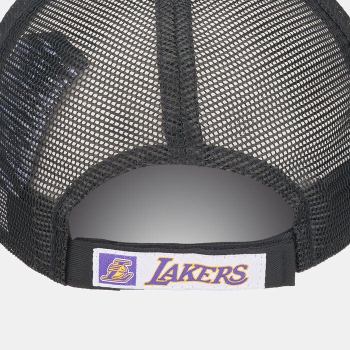 New Era Men's NBA Los Angeles Lakers 9FORTY Trucker Cap Black New Era Men's NBA Los Angeles Lakers 9FORTY Trucker Cap Black image number 1