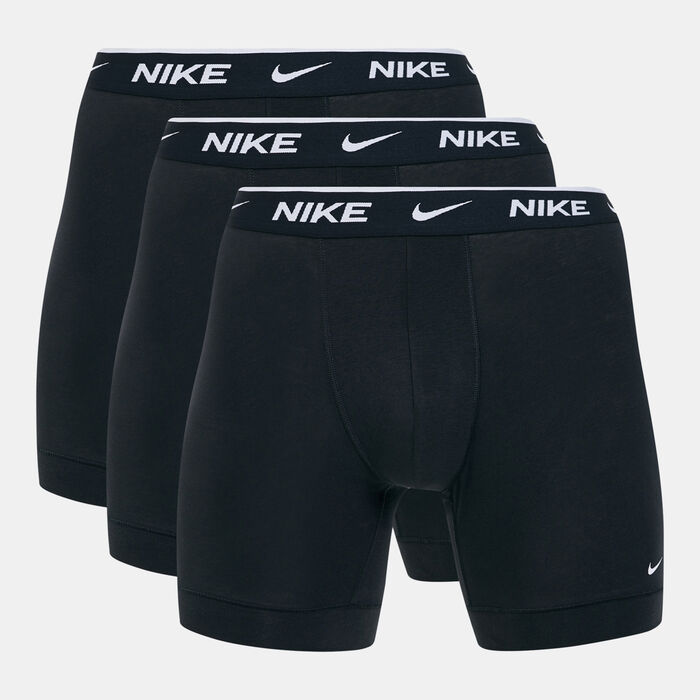 Nike Men's Logo Boxer Briefs (3 Pack) Black Nike Men's Logo Boxer Briefs (3 Pack) Black image number 0