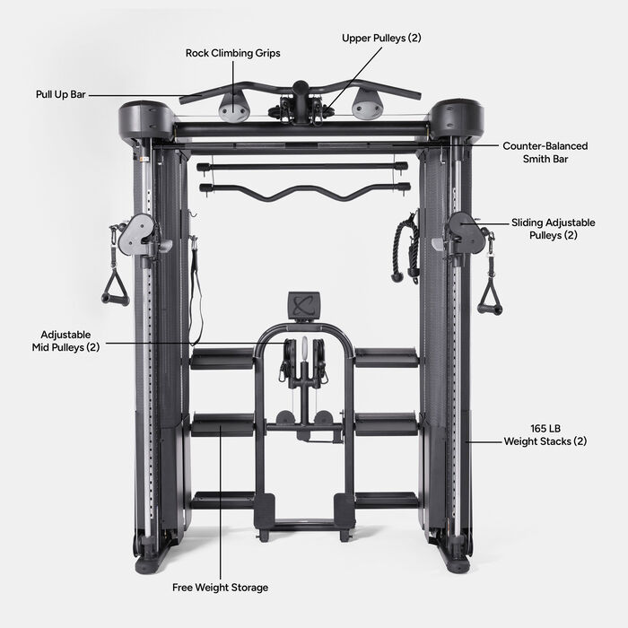 Inspire Fitness Fully Loaded FT2 Pro Smith Functional Trainer Black Inspire Fitness Fully Loaded FT2 Pro Smith Functional Trainer Black image number 2