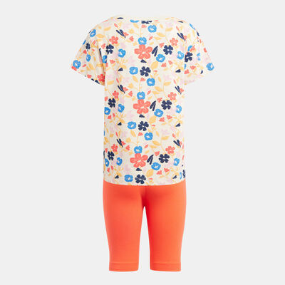 adidas Originals Kids' Floral T-Shirt and Bike Shorts Set (Younger Kids) Multi-Color adidas Originals Kids' Floral T-Shirt and Bike Shorts Set (Younger Kids) Multi-Color