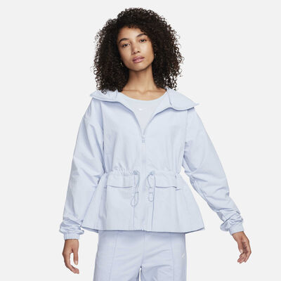 Nike Women's Sportswear Everything Oversized Hooded Jacket Blue Nike Women's Sportswear Everything Oversized Hooded Jacket Blue