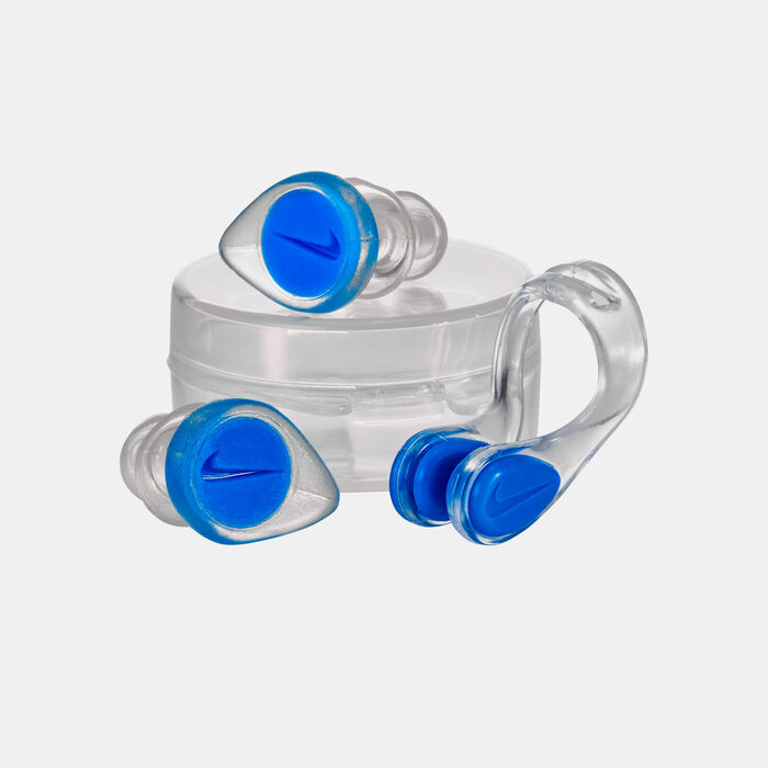 Nike Swim Swimming Nose Clip And Ear Plug Set Blue Nike Swim Swimming Nose Clip And Ear Plug Set Blue image number 0